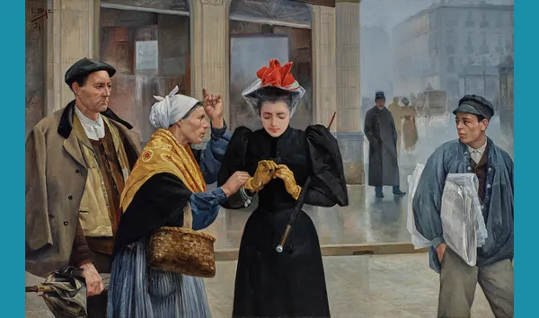 Visita a la exposición "Mujer. Trabajo y familia".  
