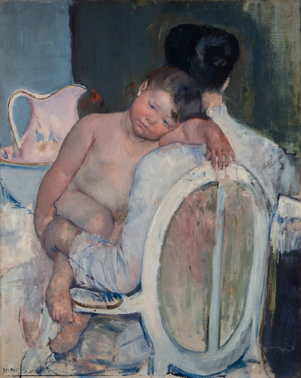"Mujer sentada con un niño en brazos" de Paul Durand Ruel