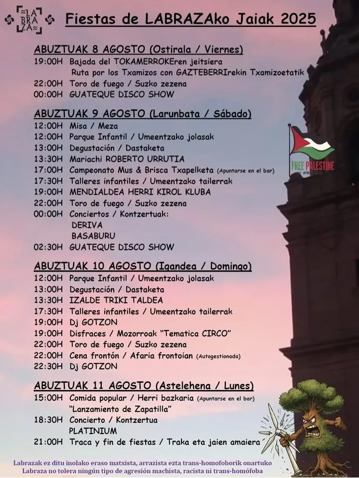 Fiestas en Labraza del 8 al 11 de agosto