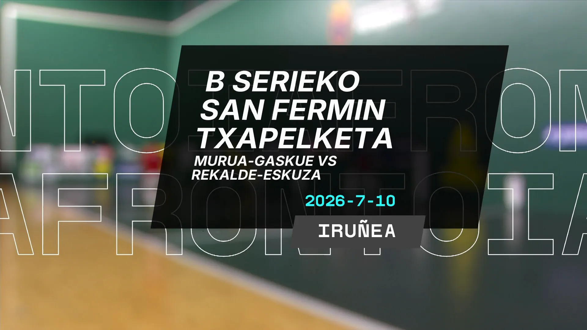 A Seriea: Ezkurdia Gabirondo / Laso-Iztueta