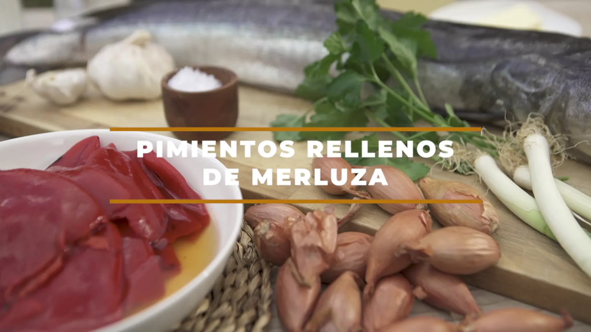 Pimientos rellenos de merluza
