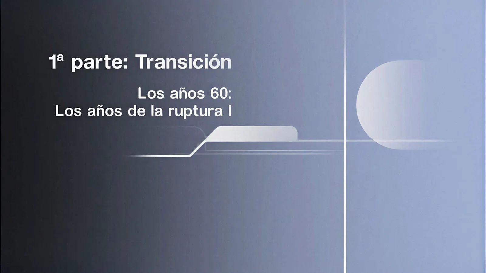 Los años 60: Los años de la ruptura I