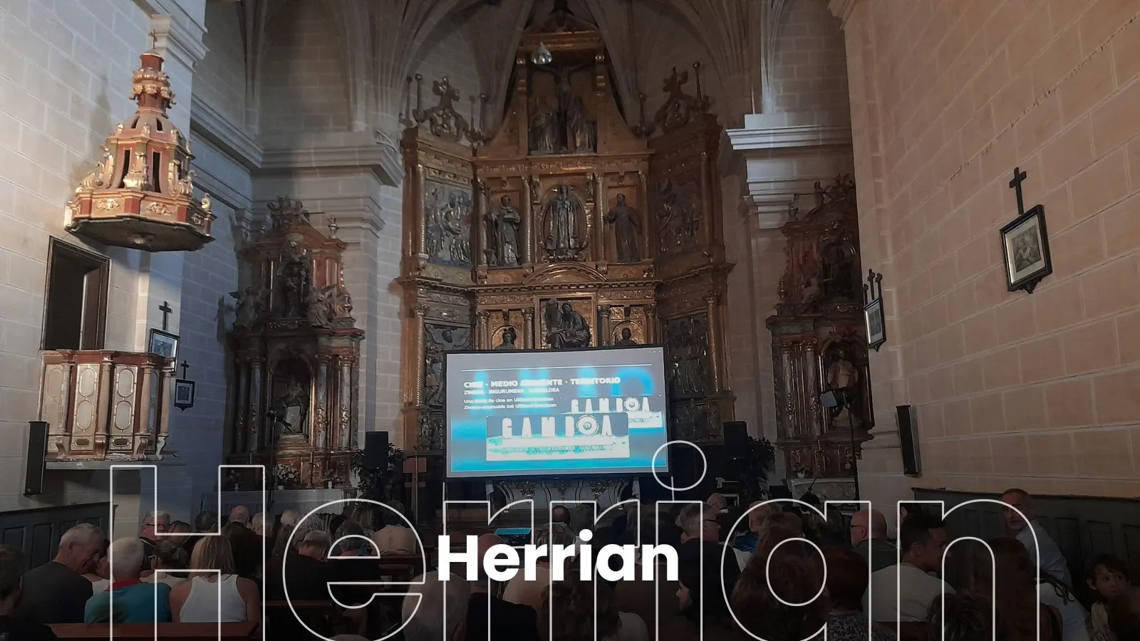 Gamboa Zinemaldia llena la iglesia de Ullíbarri Gamboa
