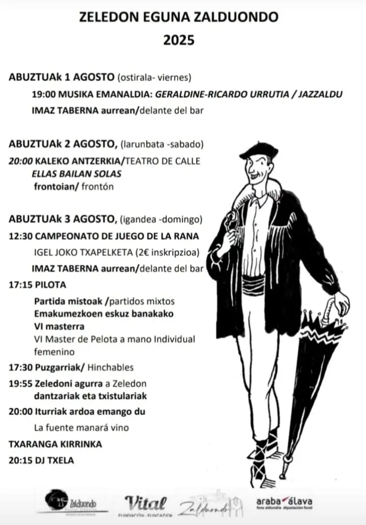 Fiestas en Zalduondo del 1 al 3 de agosto