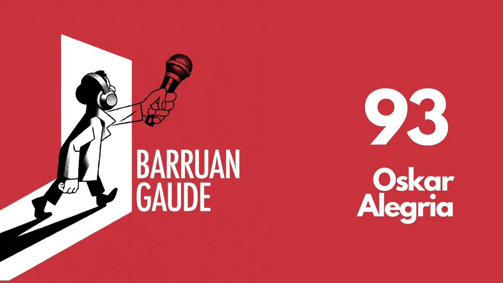 93. Oskar Alegria, behien hizkuntzan ari da  
