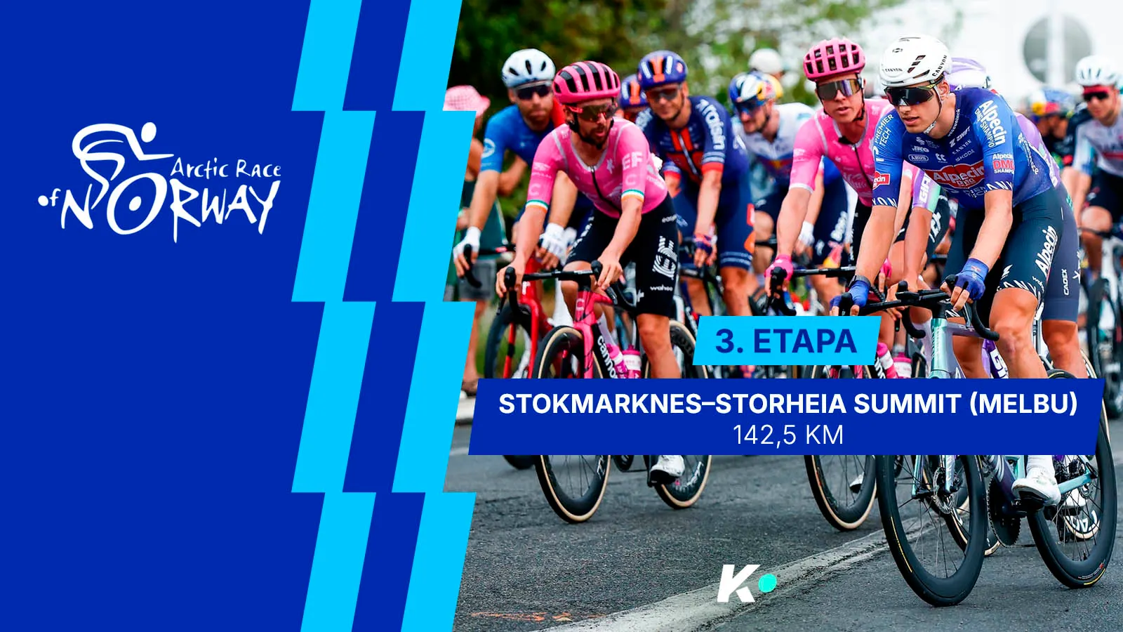 3.etapa: Stokmarknes-Storheia Summit (146.5 km)